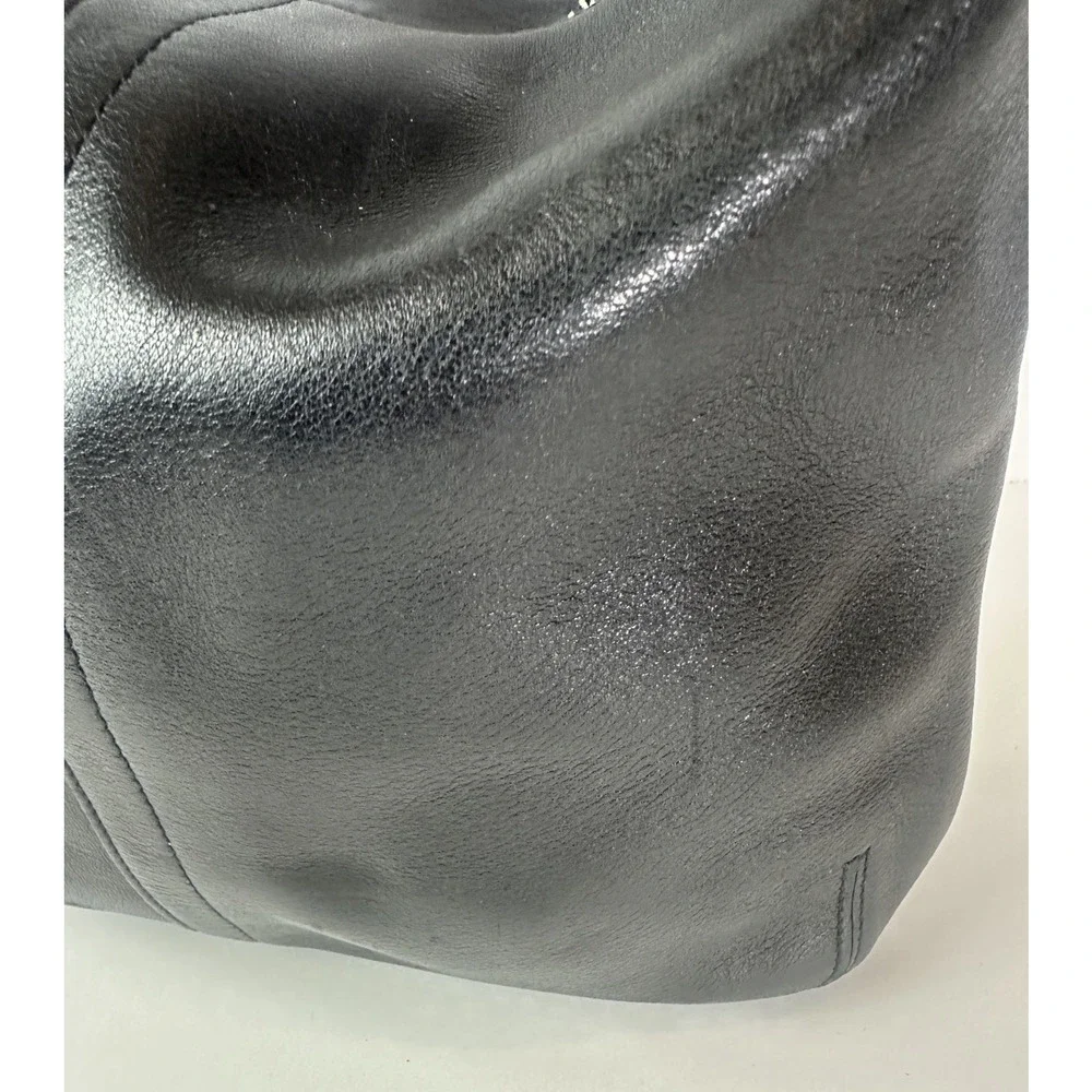 Coach Black Leather Slim Legacy Crossbody Shoulder Bag Adjustable 9326 Purse - Picture 14 of 16